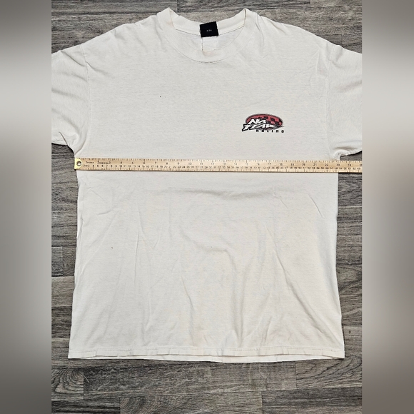 Vintage 90s No Fear Racing Chicken Cat Motocross T-Shirt XL Grunge Skate - Picture 7 of 15